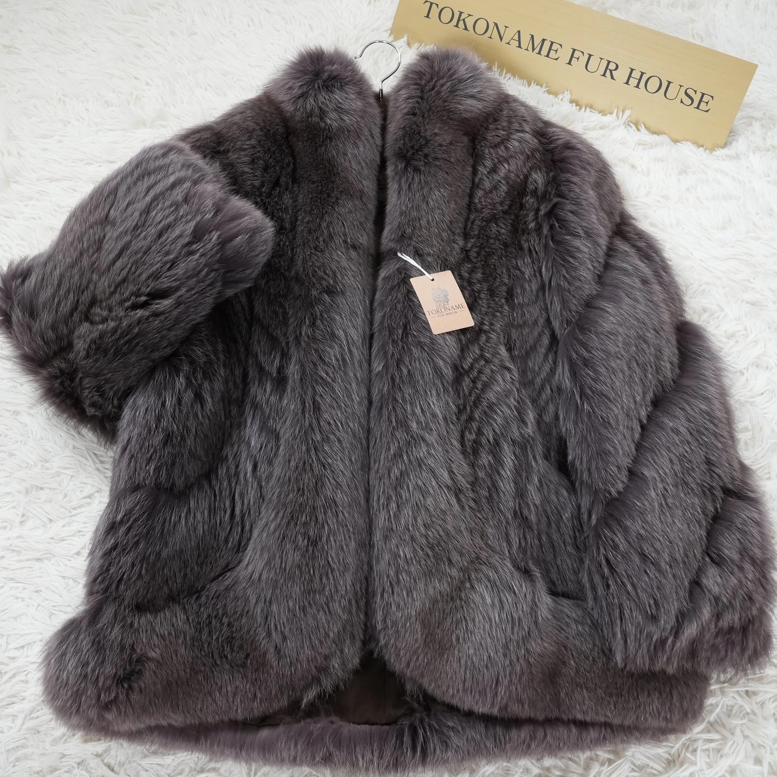 Amethyst Deyd Fox Fur Coat EMBA – Genuine Vintage Fur From Japan