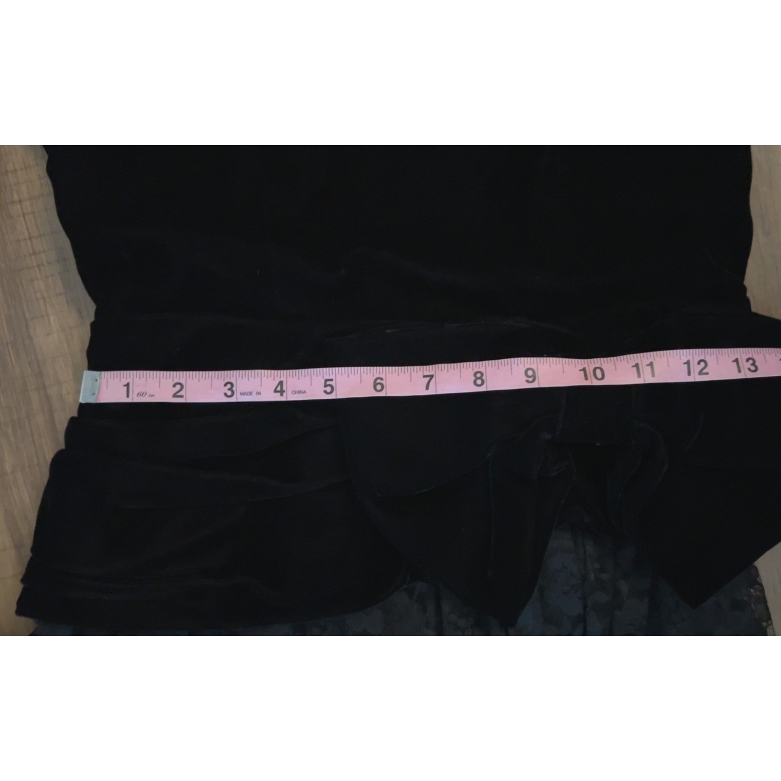 Vintage NUIT velvet and lace formal dress w bow SZ: 2 (approx SEE MEASUREMENTS)