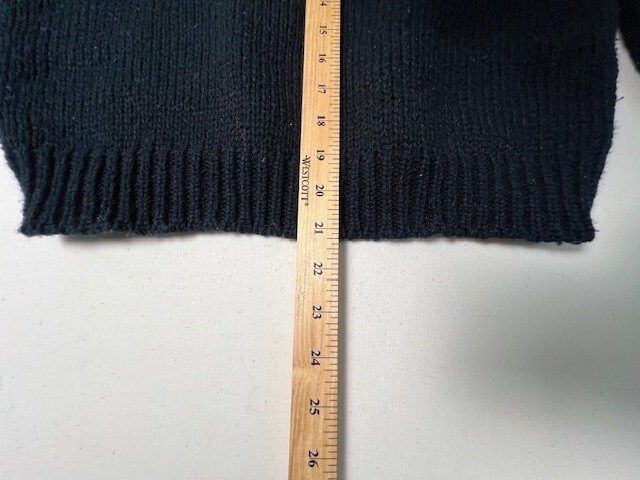 Vintage Jamie Scott 1980s Geometric Abstract Sweater Black Metallic Knit Sz L