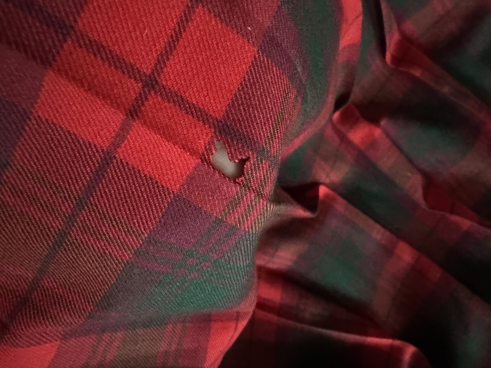 Vintage Florence Walsh Red Green Plaid Kilt Scottish Skirt No Size READ