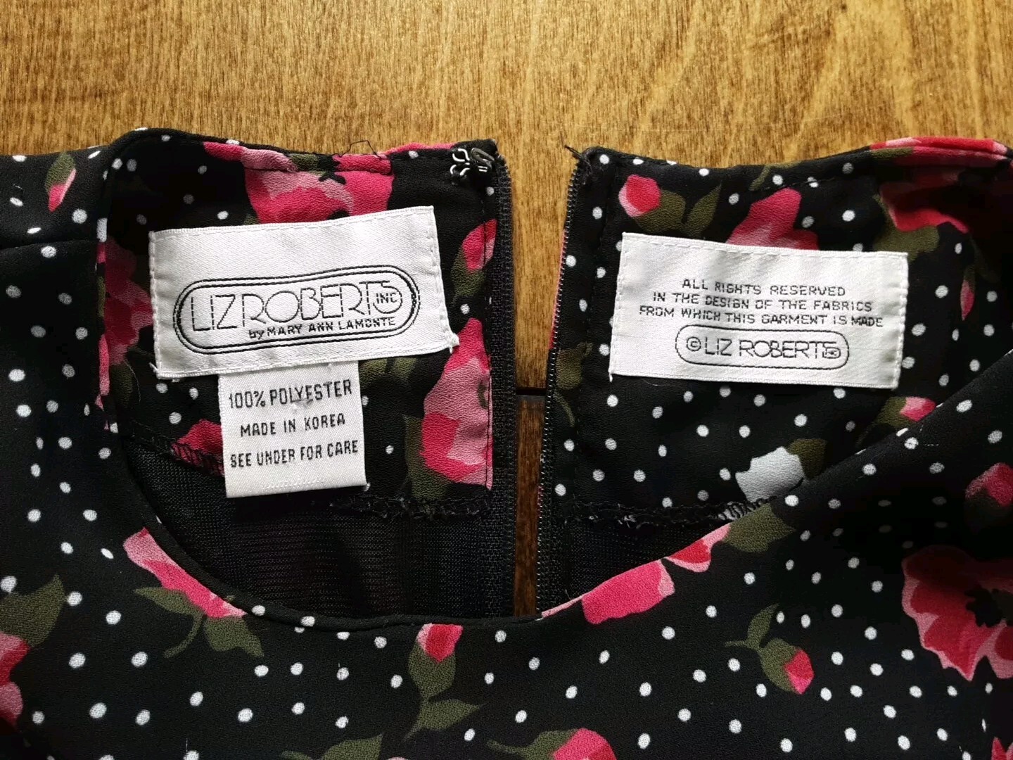 VTG Liz Roberts By Mary Ann Lamonte Floral Dress Ruffles Cottagecore L/XL