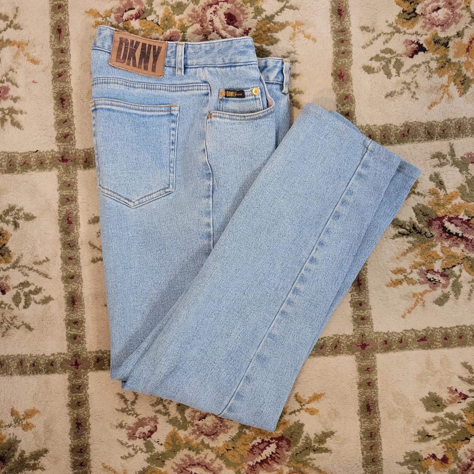 90s DKNY Jeans Denim Size 10 Waist 30″ Womens Cotton Spandex High Quality Donna