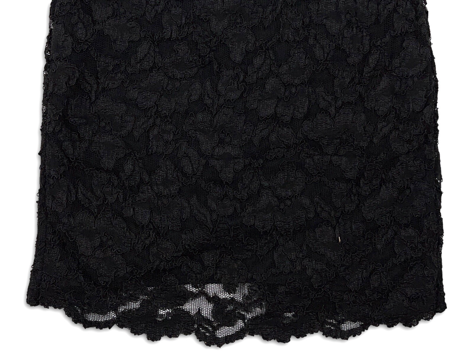 Vintage Black Lace Off Shoulder Peplum Sheath Dress LBD Nite Scarlett