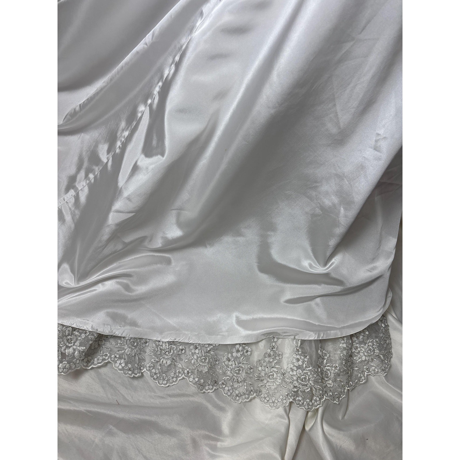 Vintage White Wedding Dress Lace Applique Bridal Gown Princess Fairycore Wedding