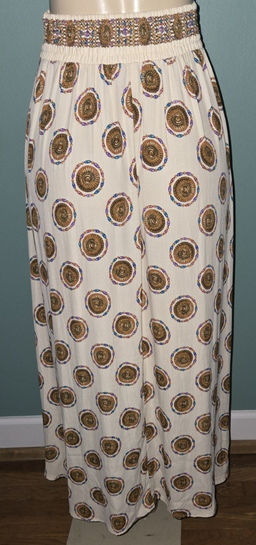 Vintage Marsha Brander For Componix Art Medallion Print Boho Skirt Size Small