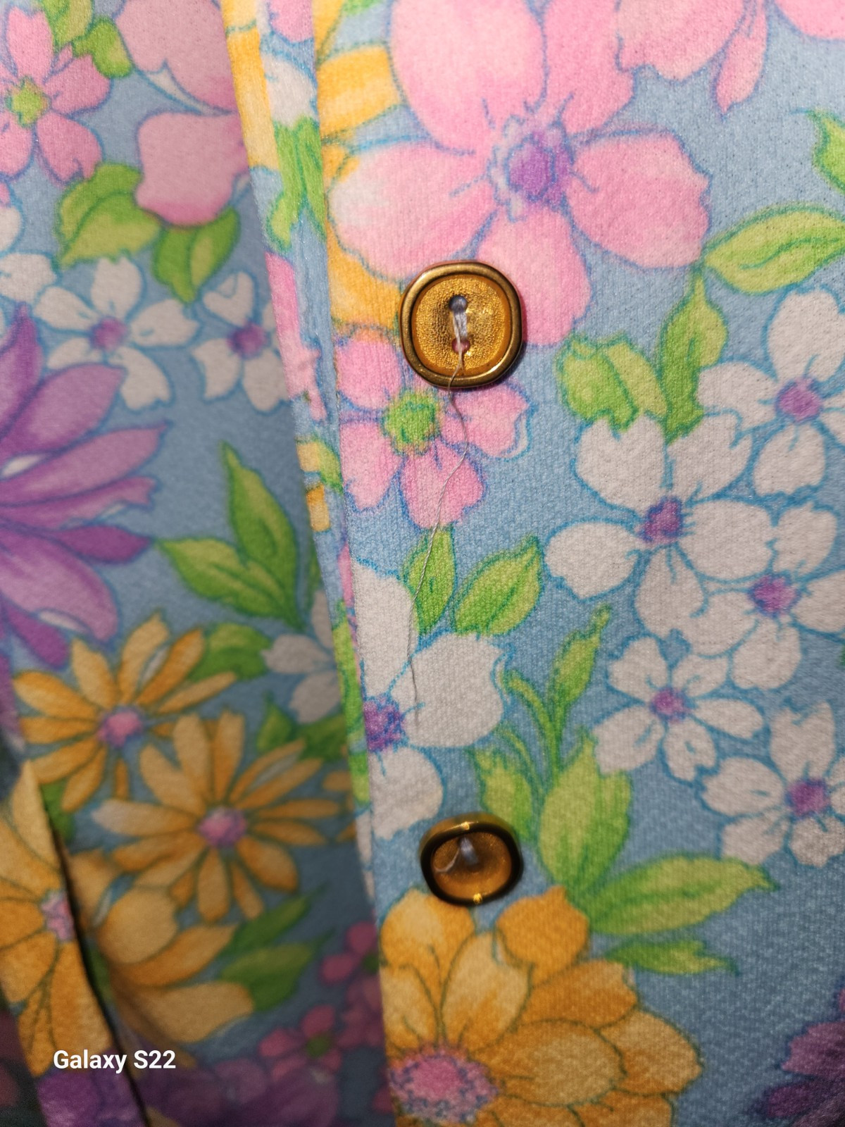 It’s Better Floral Dress Vintage 60s Double Knit