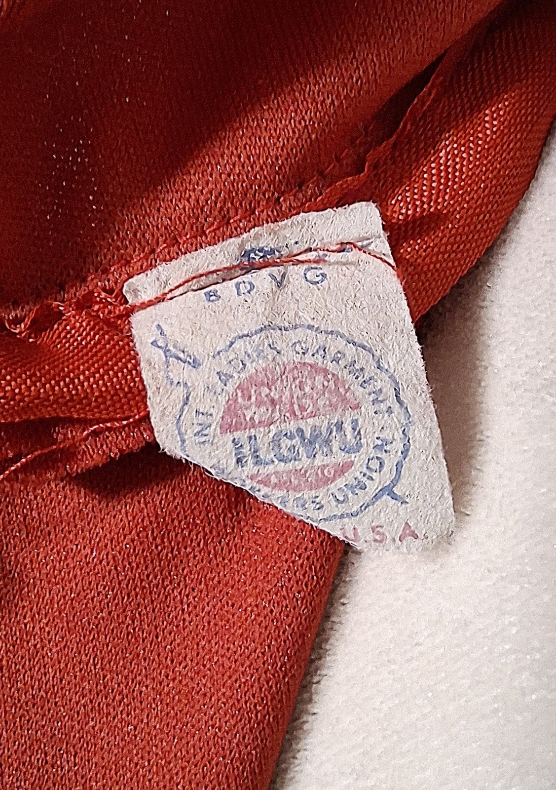 Vintage 70s Unbranded Maxi Terracotta Dress Union Label USA Size SMALL