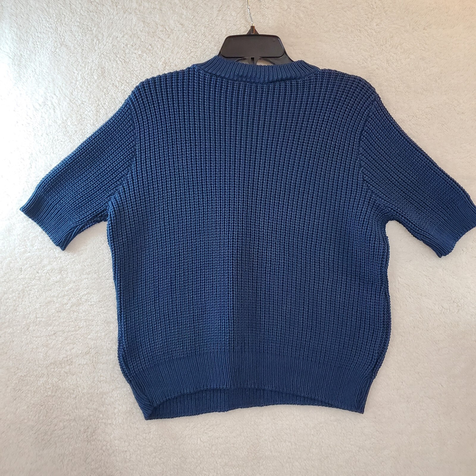 Vintage Kenneth Too! Short Sleeve Crew Neck Sweater Blue M