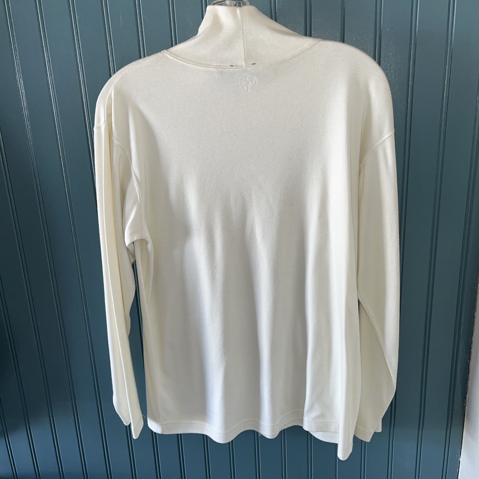 Vtg Outback Red Med Off White Turtle Neck Long Sleeve
