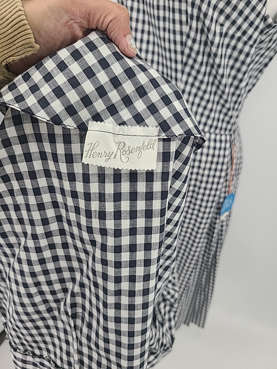 Vintage Deadstock Henry Rosenfeld Black & White Checkered Dress With Jacket