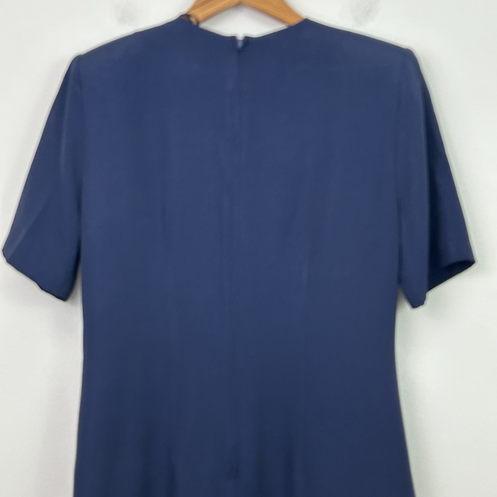 VTG Carriage Court Dress Drop Waist 80’s Pleats Short Sleeves Zip Classic Size 8