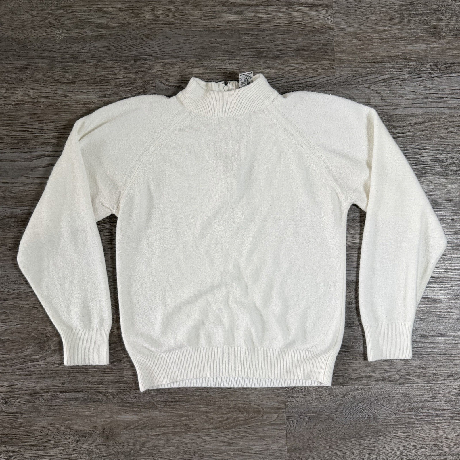 Vintage 70s 80s Hampshire Studios Half Zip Sweater Womens XS Soft USA Made