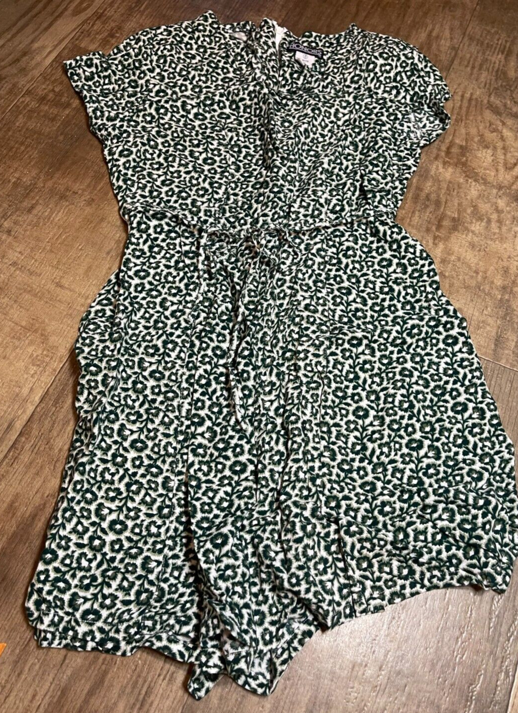 HONORS Body Suit Womens Size S Green Rayon