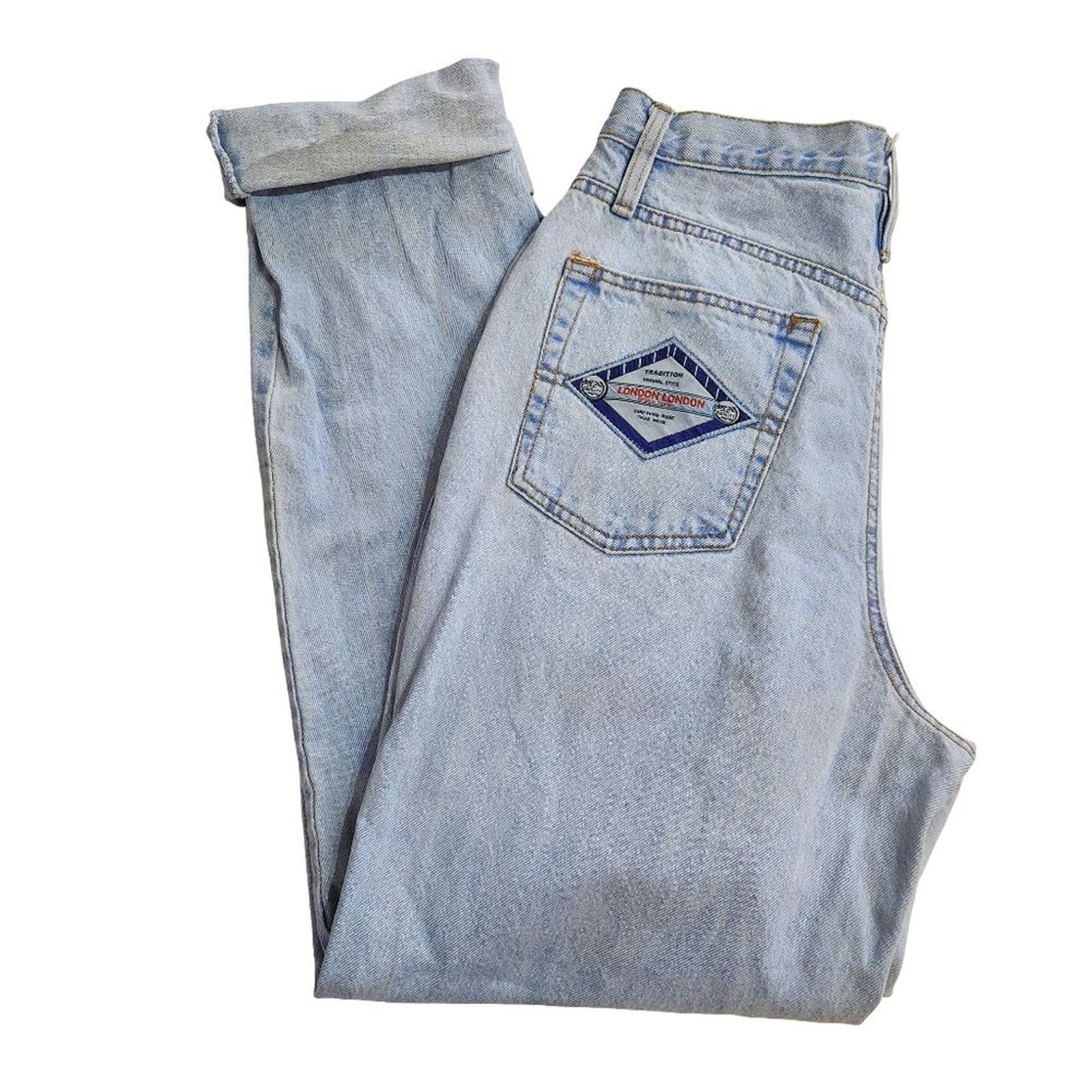 Vintage Pepe Jeans London London 90’s High Waist Tapered Mom Jeans UK 14/US 28
