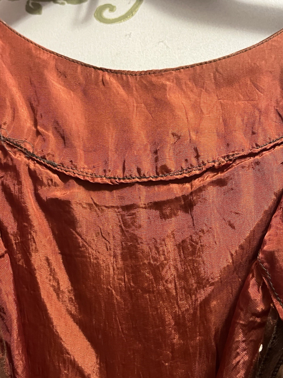 Vtg 1960’s Brown With White Polka Dots Pleated Sleeveless A-Line Dress Cut Tag