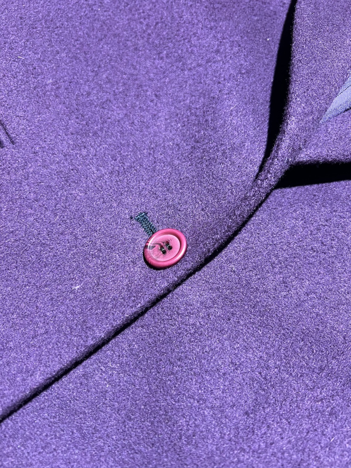 VINTAGE MADE IN USA L.L. Bean Women’s Wool Cashmere Blazer 8 Regular Plum