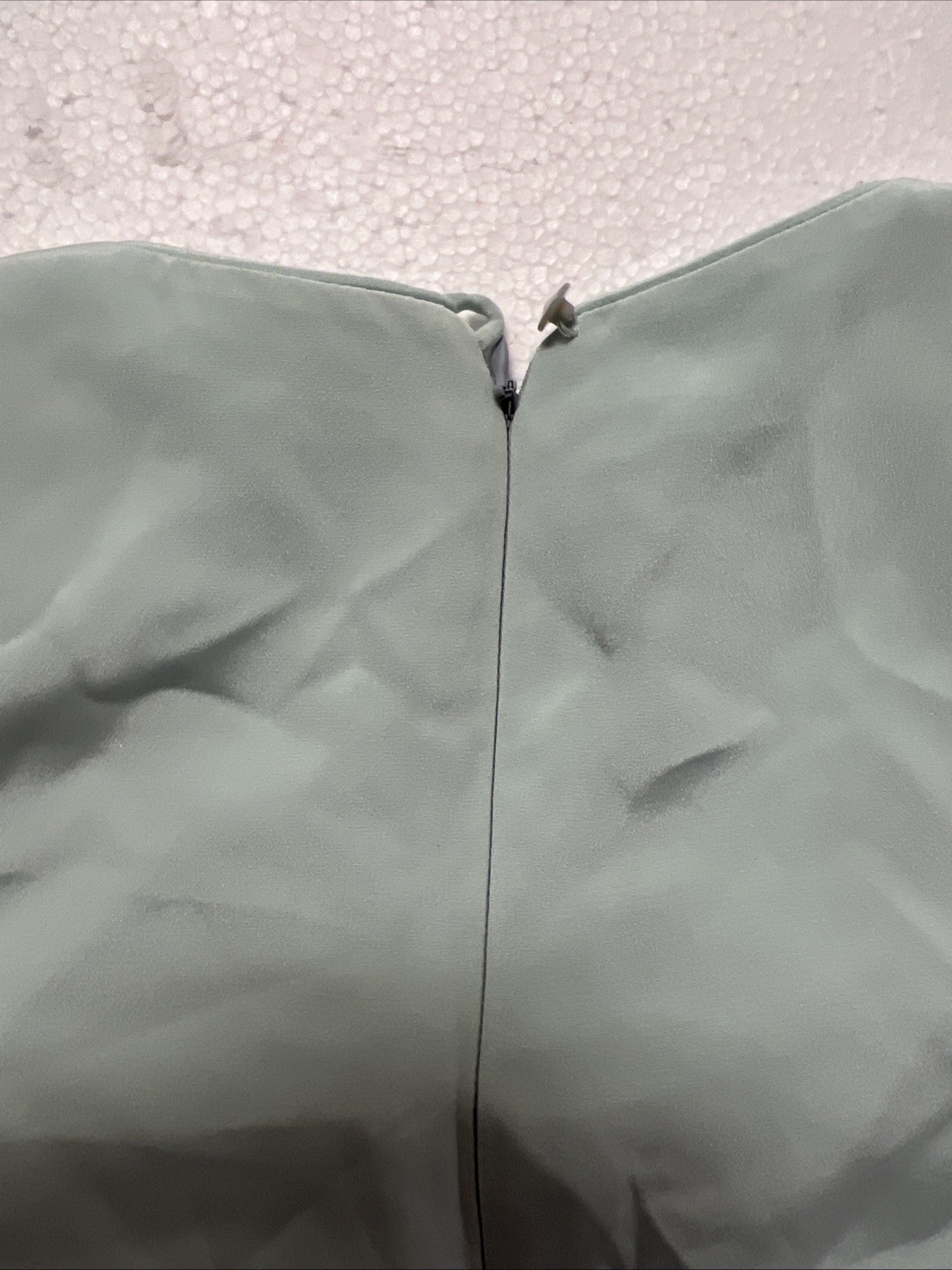 VINTAGE 80’s Saks Fifth Ave David Hayes Dress Flawed Mint Green Silk Sz 6