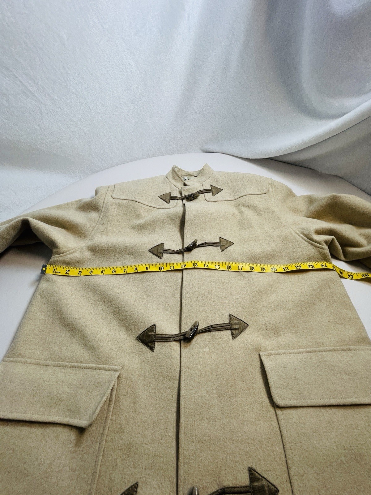 Vintage Jaeger CamelHair Wool Duffle Overcoat Wns12 made Great Britain OldMoney