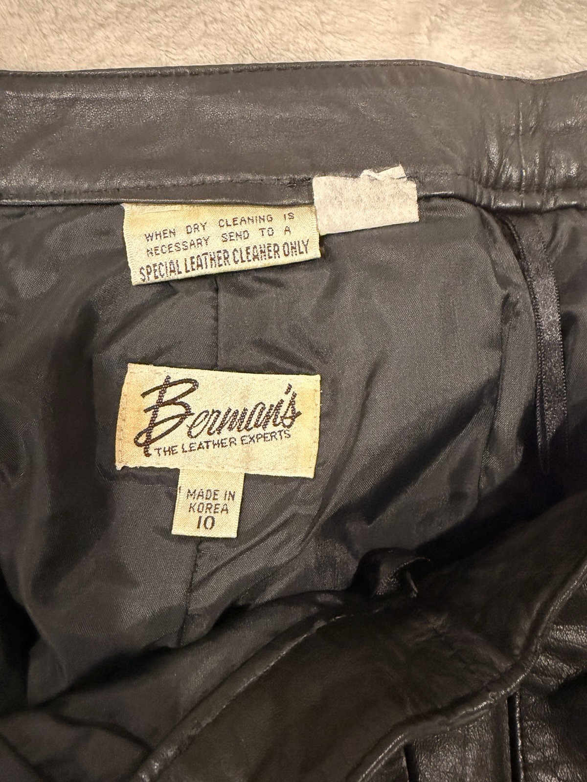 Vintage Leather Skirt