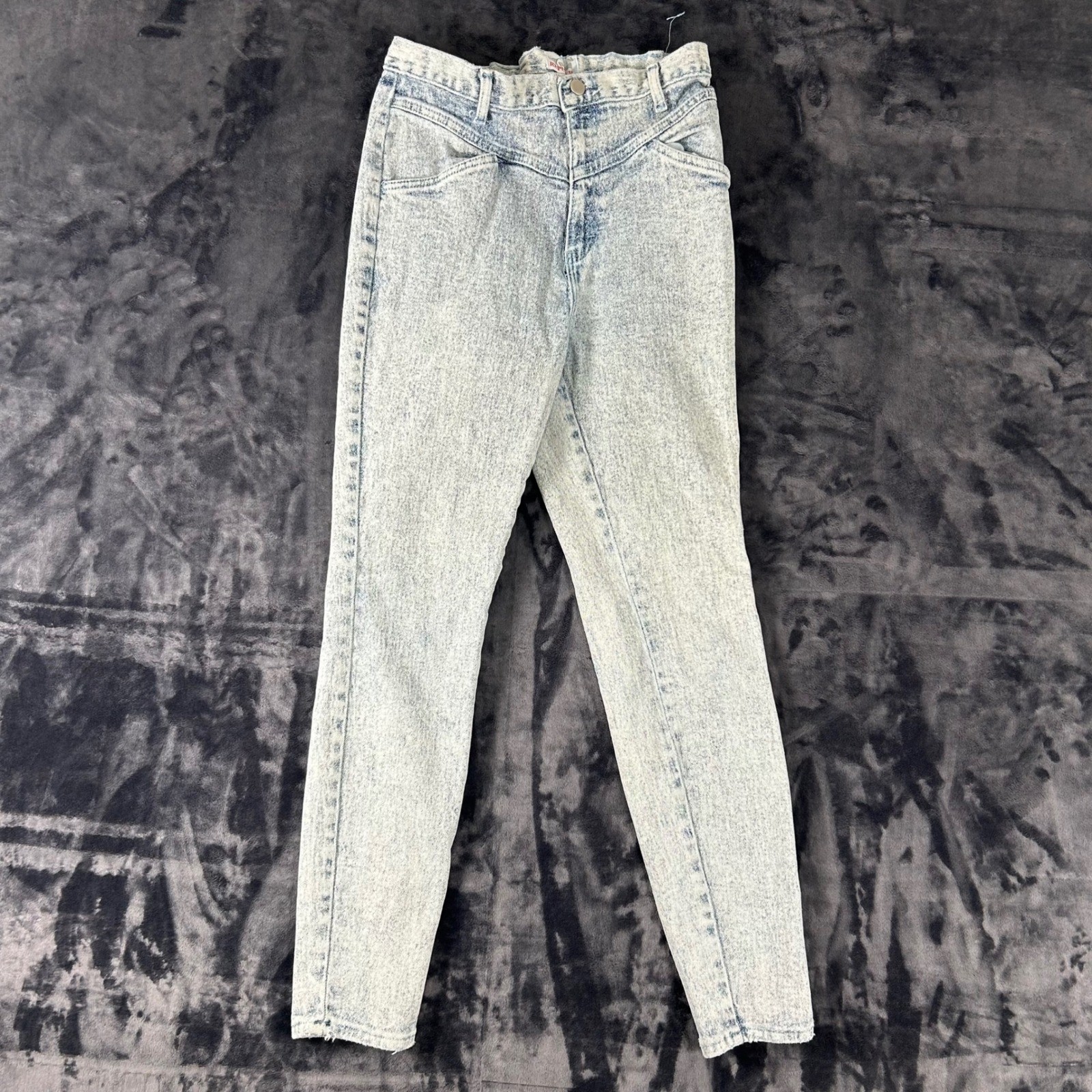 Denim Republic Jeans Womens 11/12 Blue Acid Wash High Rise Western Yoke Vintage