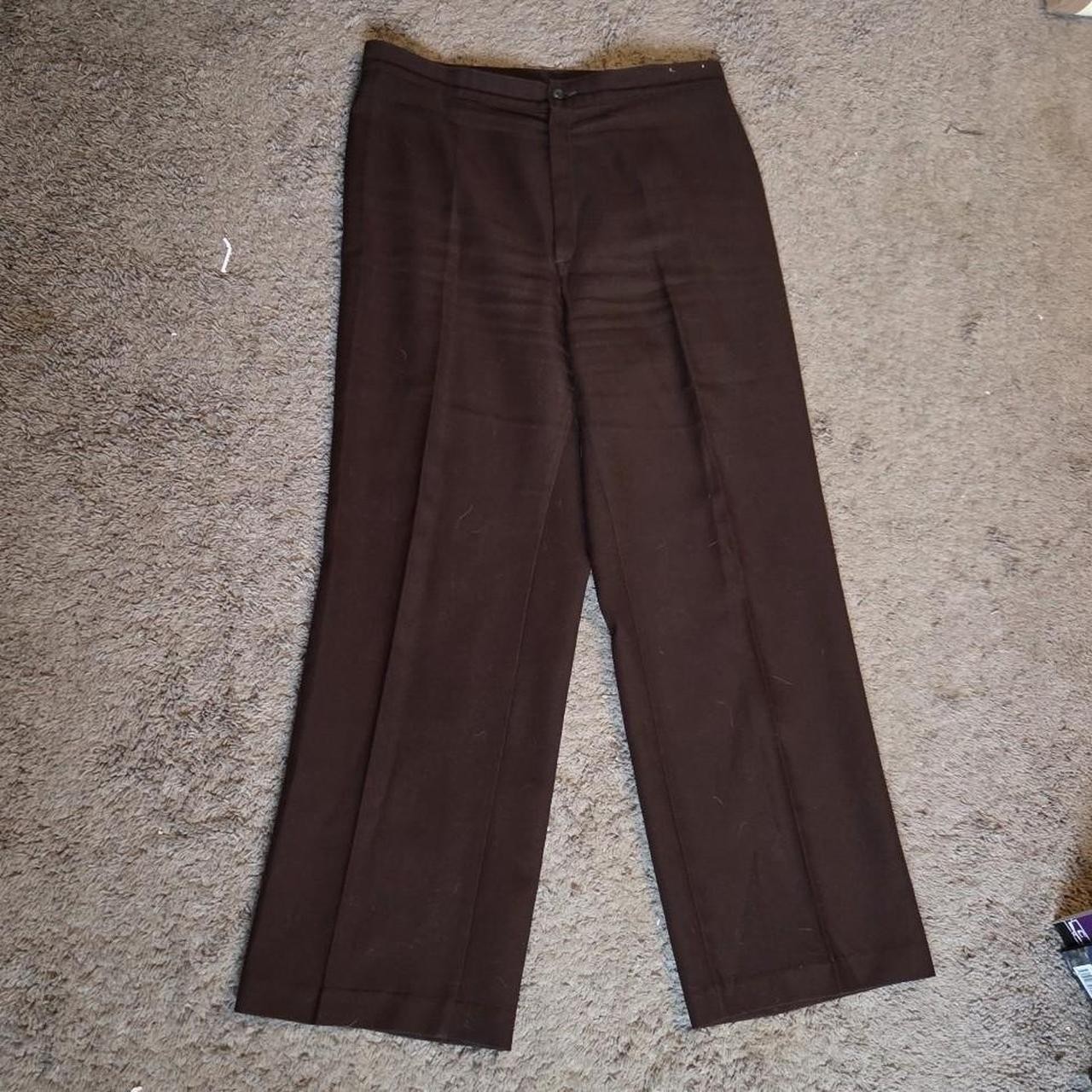 Vintage Vtg 70s Levi’s Chocolate Brown Work Pants Trousers Sz L
