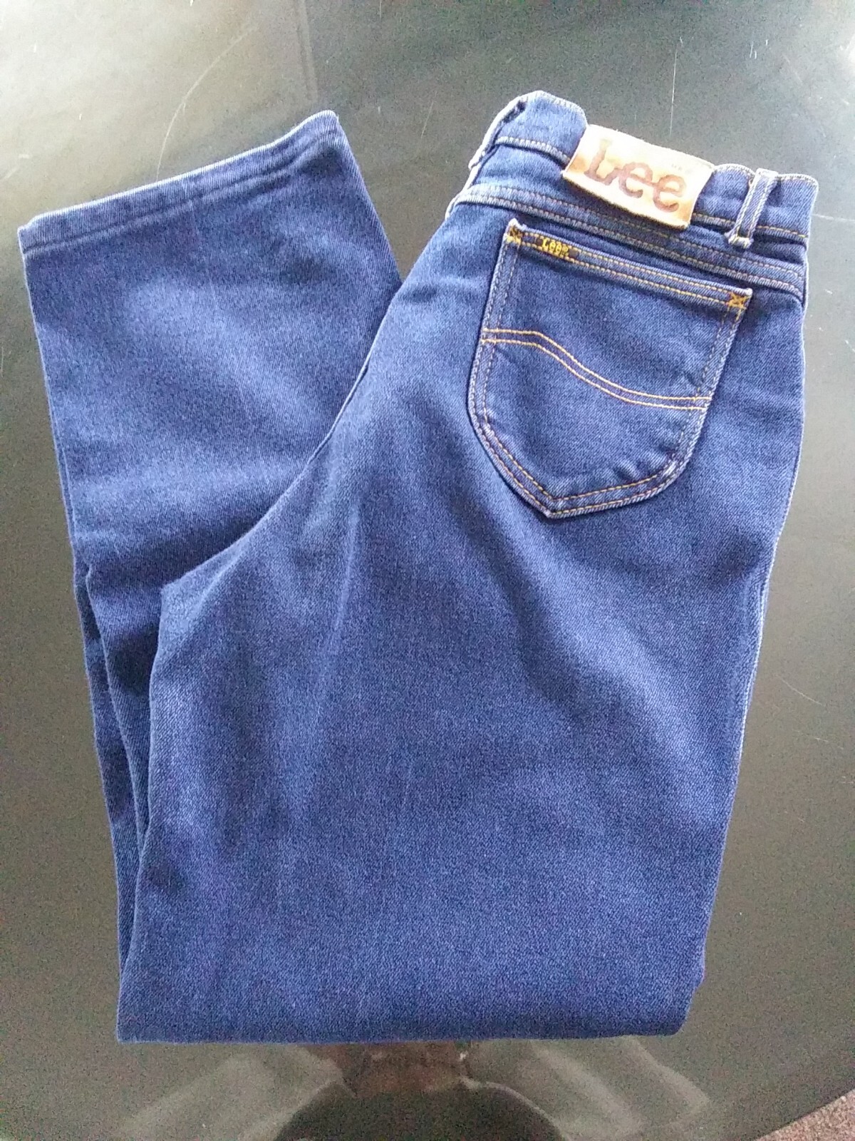 Vtg 80s 90s Mom Jeans LEE Size 16 Long / 30 x 28 High Waist Denim Straight Leg