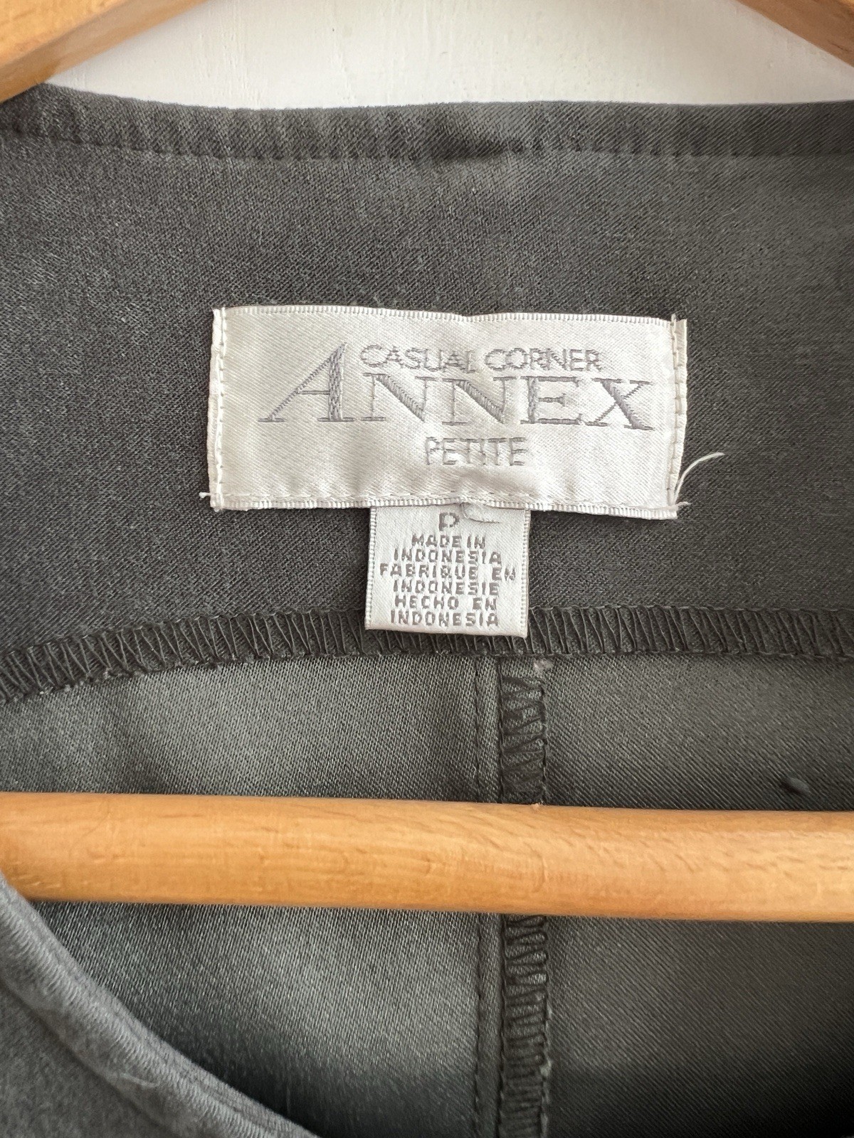 Vintage Casual Corner Annex Dress Petite S/M Sleeveless Sheath Button Dress