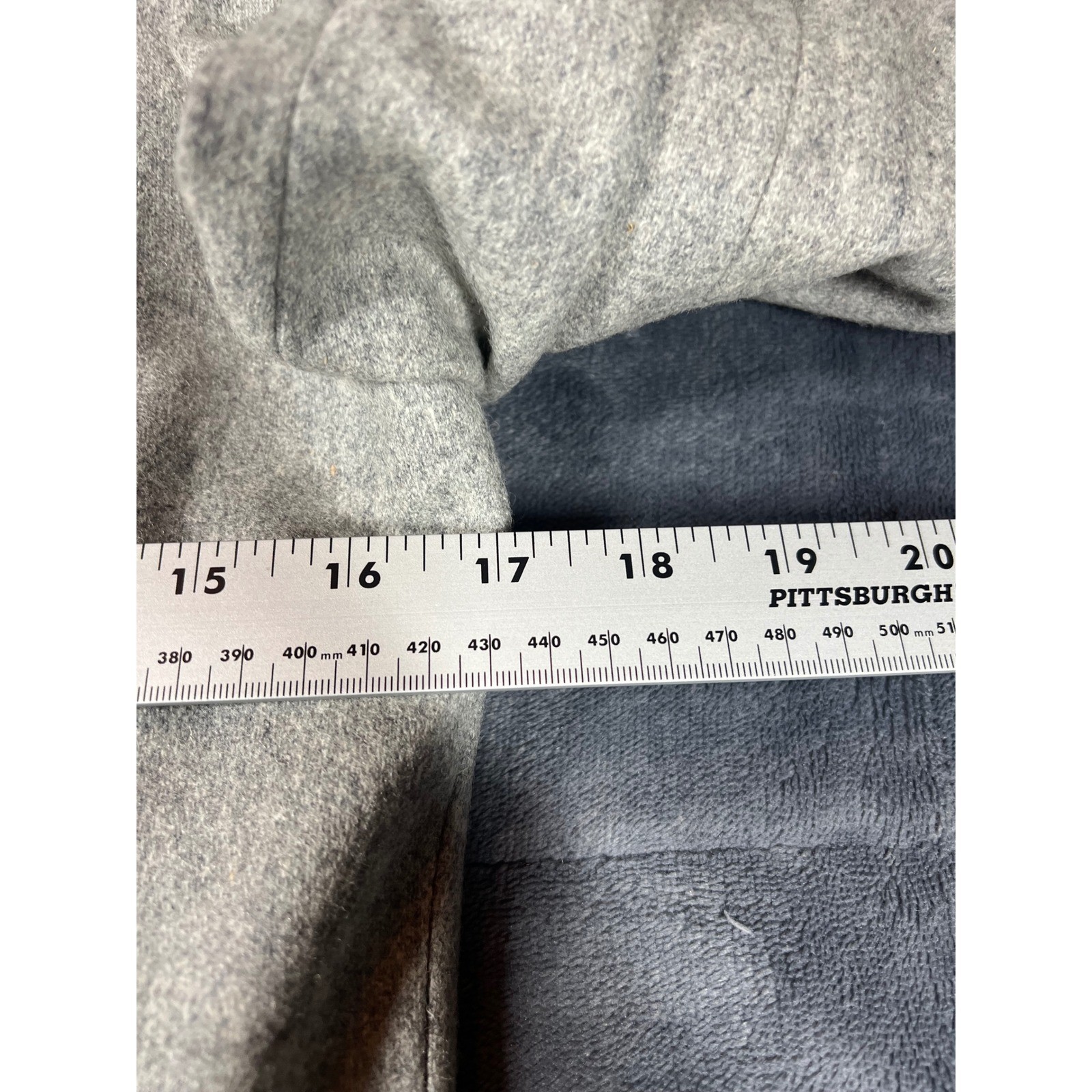 College Town Wool Suit Set Vintage Gray Blazer Skirt Set Size 5/6 NWT