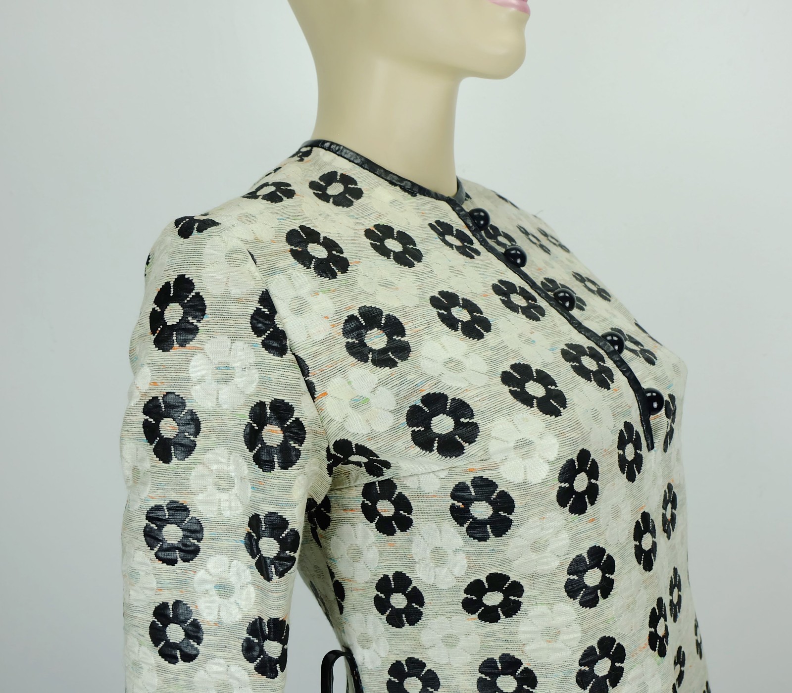 Great unusual 60s dress size 36 mod dress pop era twiggy era