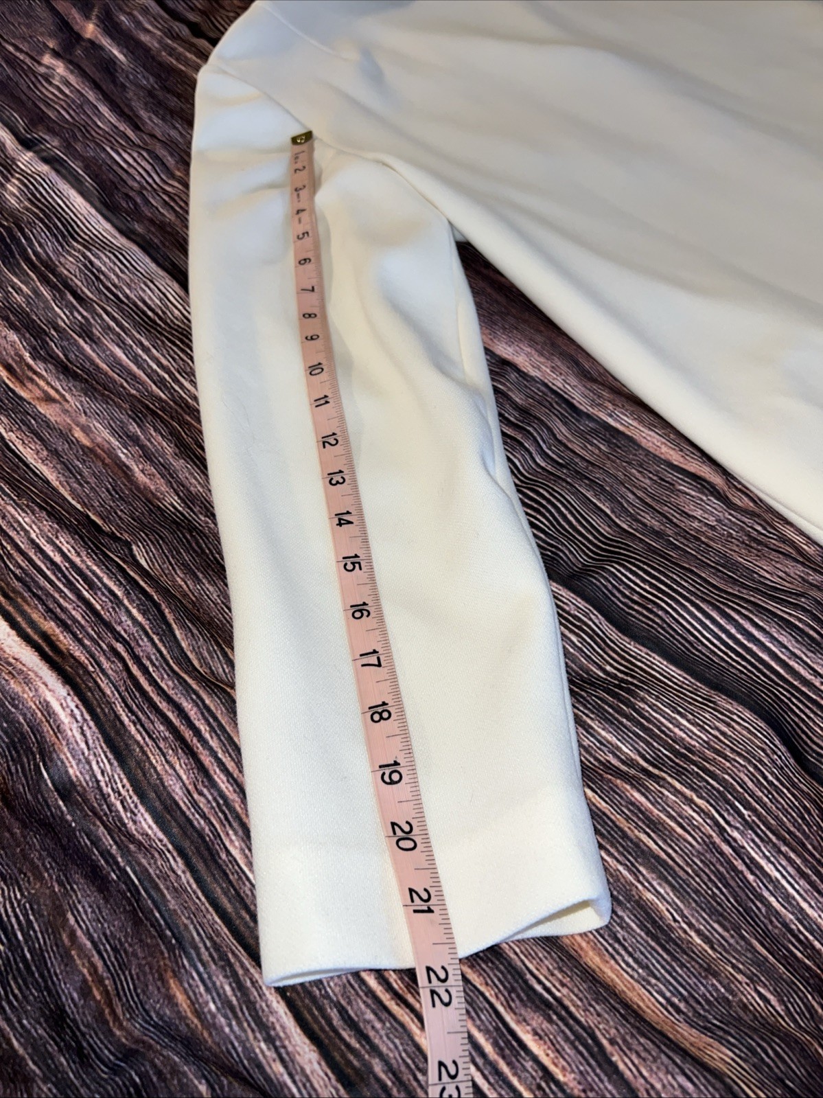 Vintage Custom Tailored By Nardis Of Dallas Blazer Jacket & Skirt Set Cream