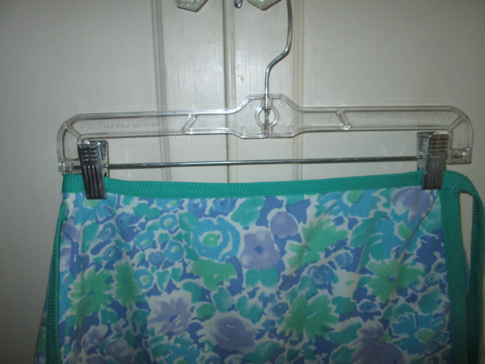 Vintage 1970’s SEA WAVES Floral Wrap Cotton Skirt Or Cover-Up Size 8
