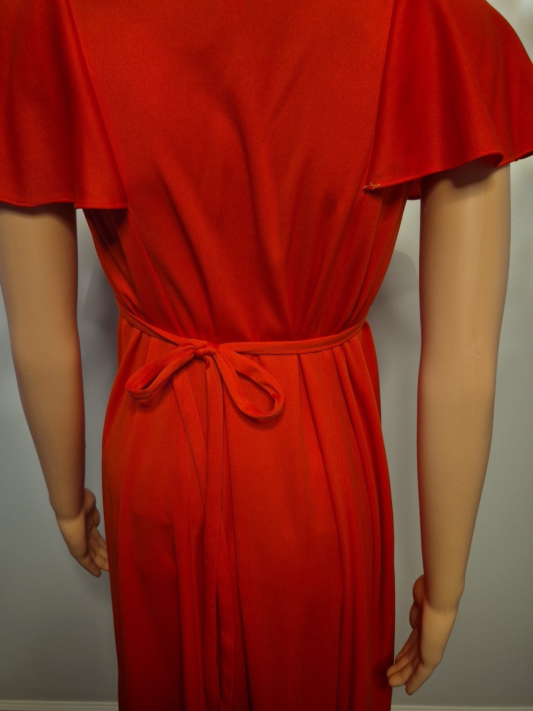 Vintage International Ladies Garment Workers Union Red Dress Made In USA