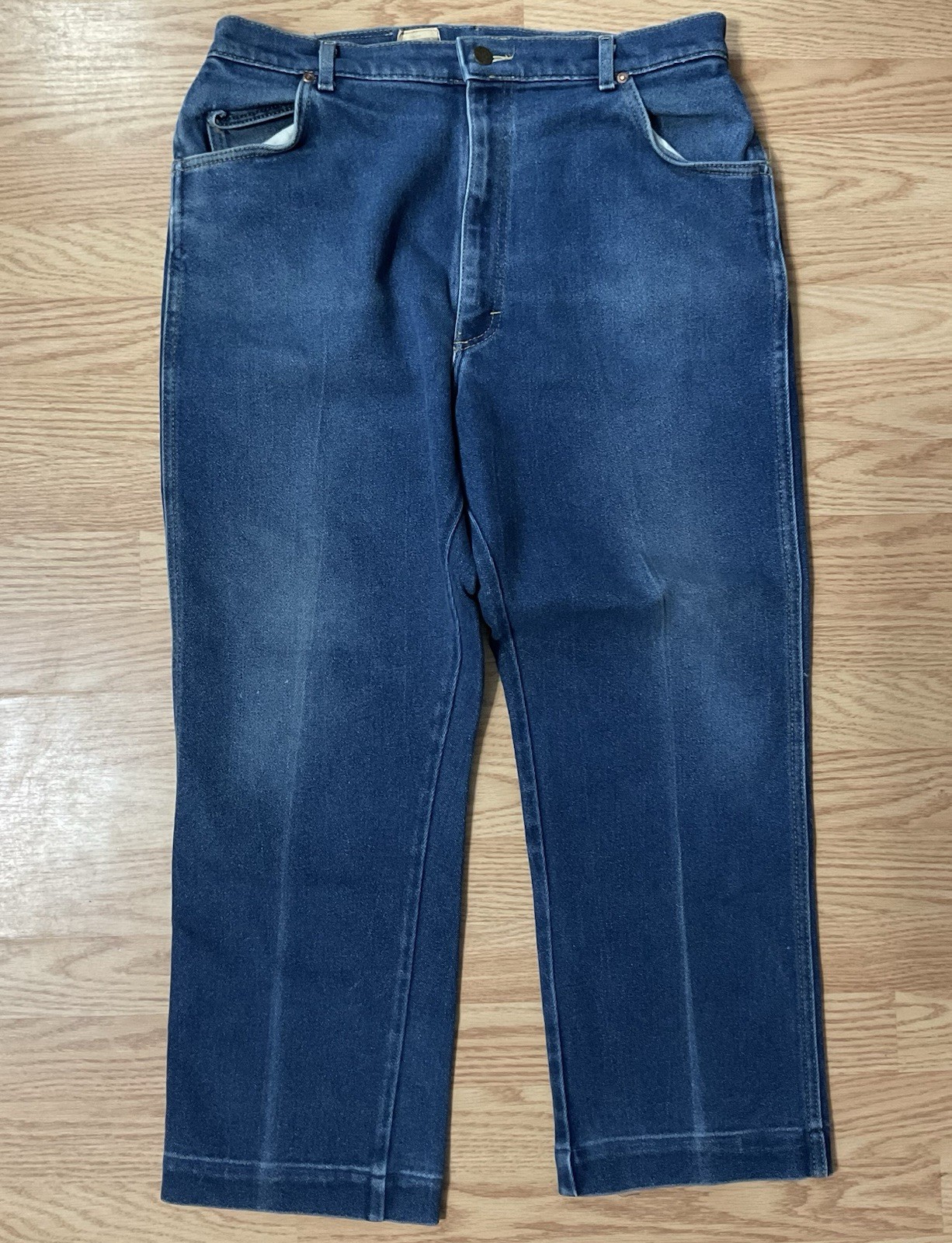 VTG Lee Ms. Rider Jeans Blue Straight Leg Stretch Women’s 20, True 33×25.5