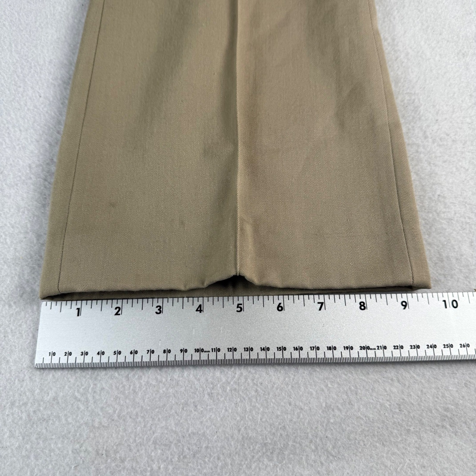 Vintage Levis Panatela Tan Khaki Flare Leg Trousers 70s Wide Leg Pants 31×30