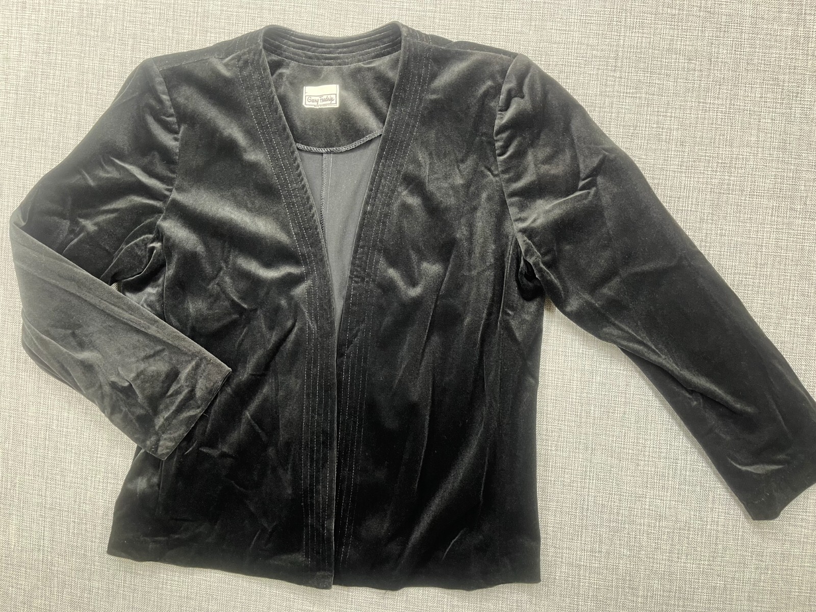 Gary Fredrix Vintage VTG Jacket Feels Like Velvet This Jacket 20″ x 24″ Long USA
