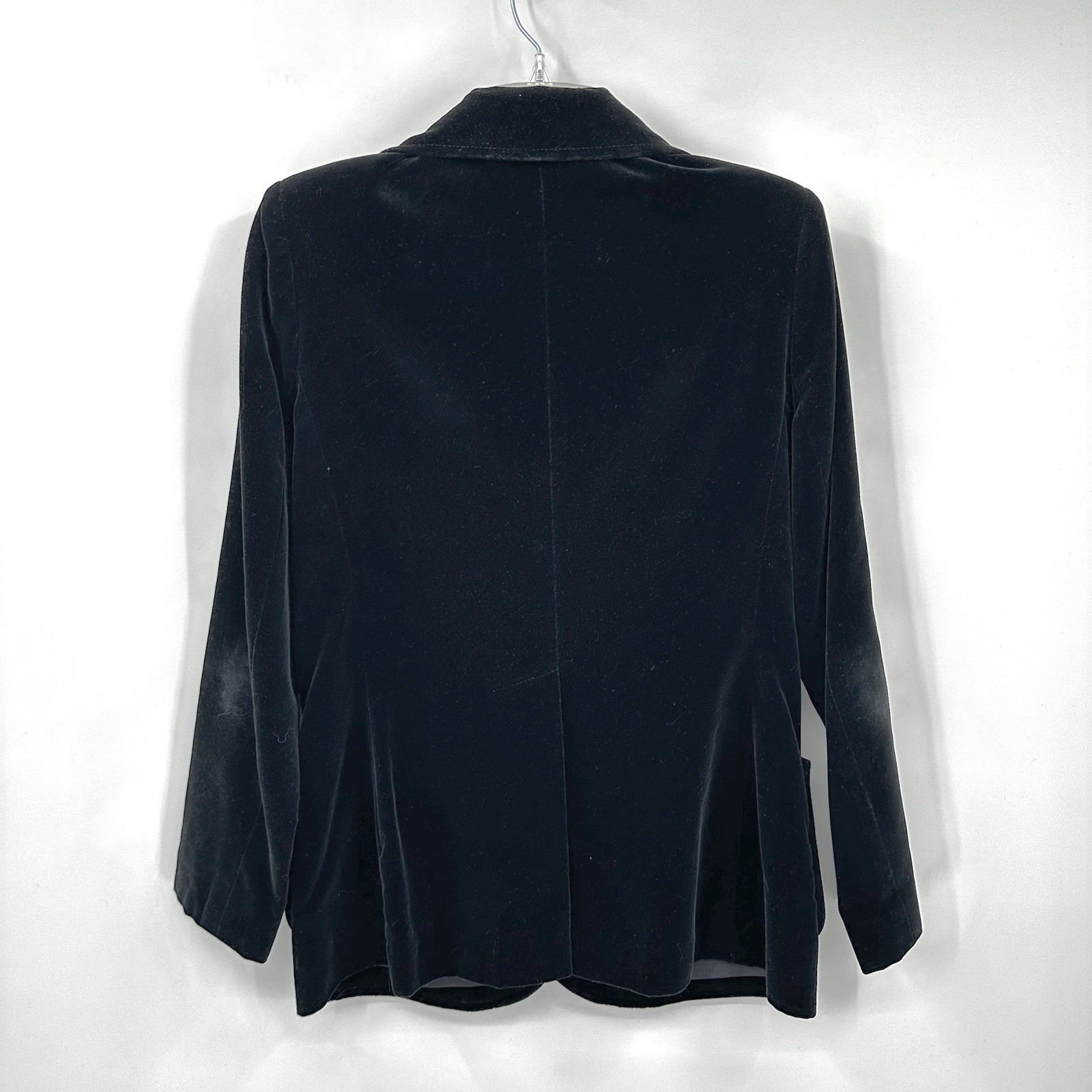 vintage 70s BLACK VELVET BLAZER medium quiet luxury modern minimalist retro cool