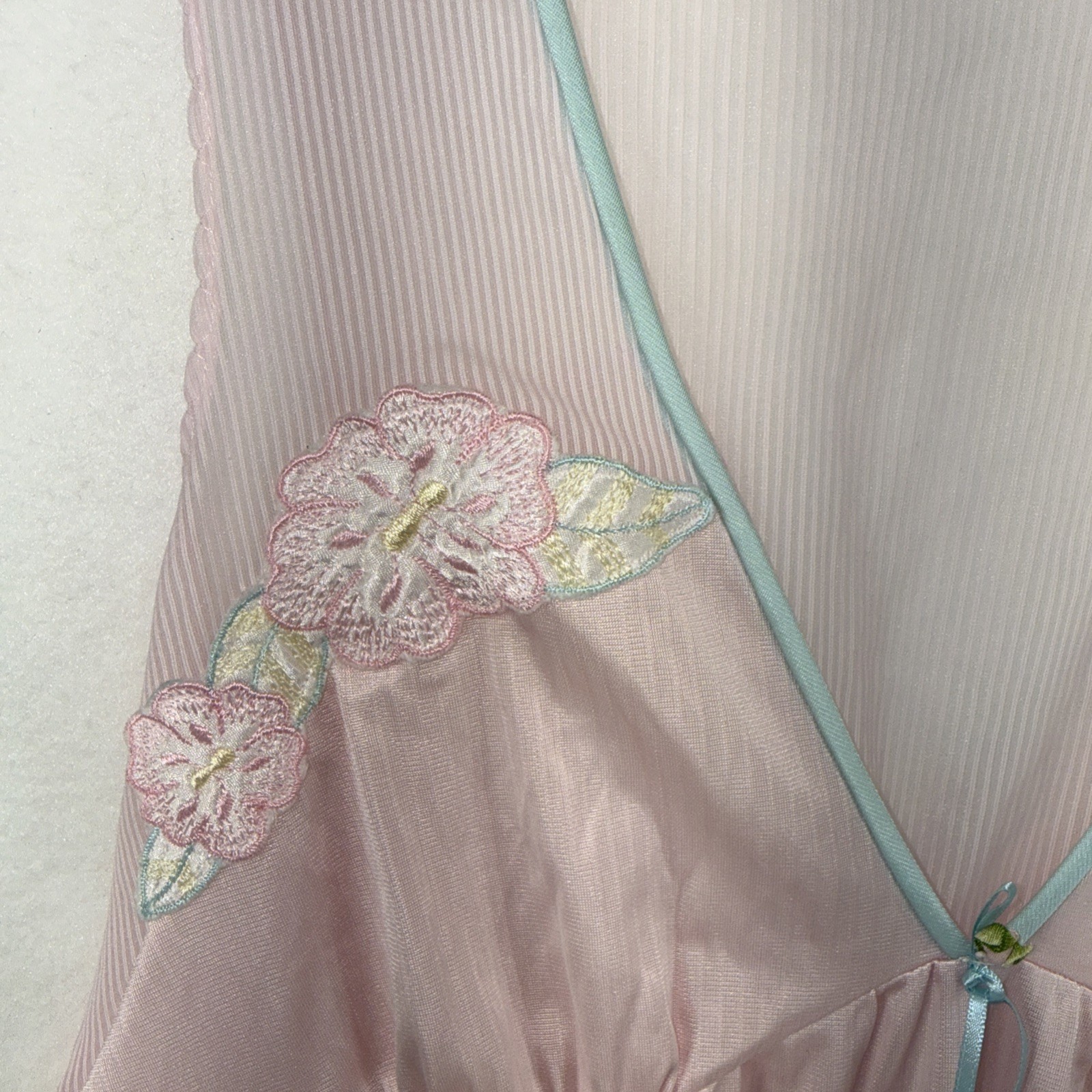 Lorraine nightgown Vintage M Long Pink Made USA