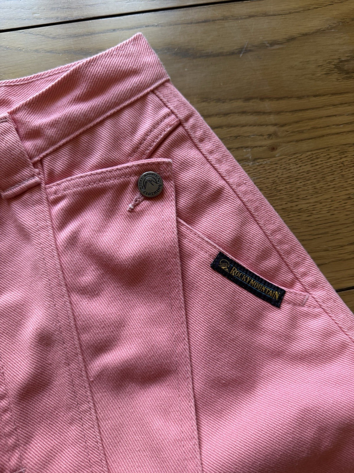 Rocky Mountain Jeans Pink Bareback Women Sz 29 Vintage Mom Jeans Western Cowgirl