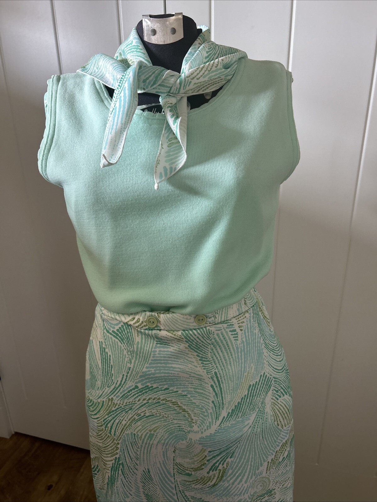 Vintage 1960’s/70’s 4 Pc. Bleeker Street Switchmates Skirt & Two Tops Scarf M-36