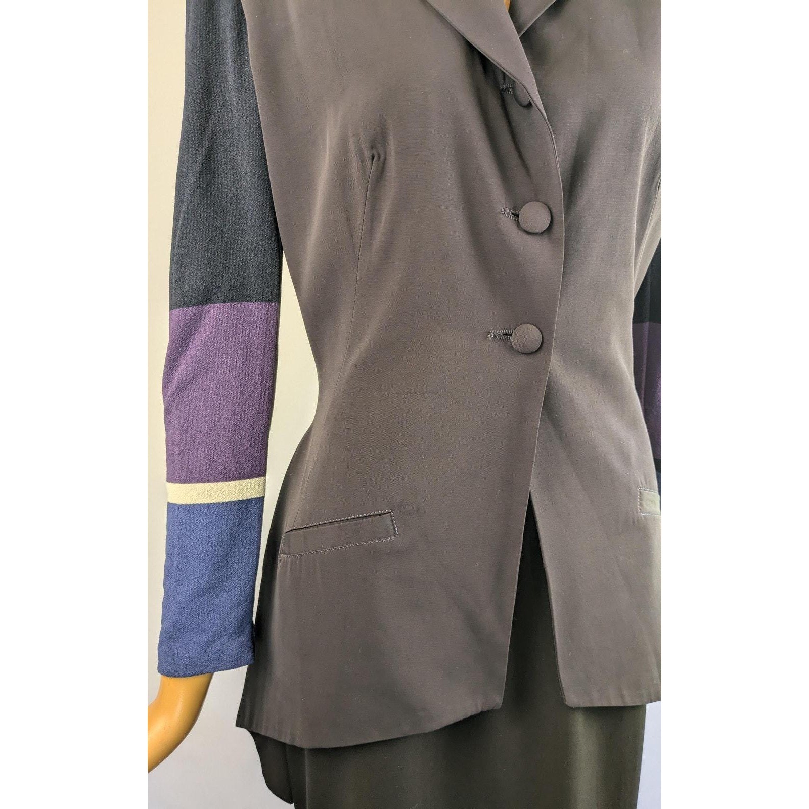 Vintage 90’s Marithe Francois girbaud femme structural blazer long line blazer
