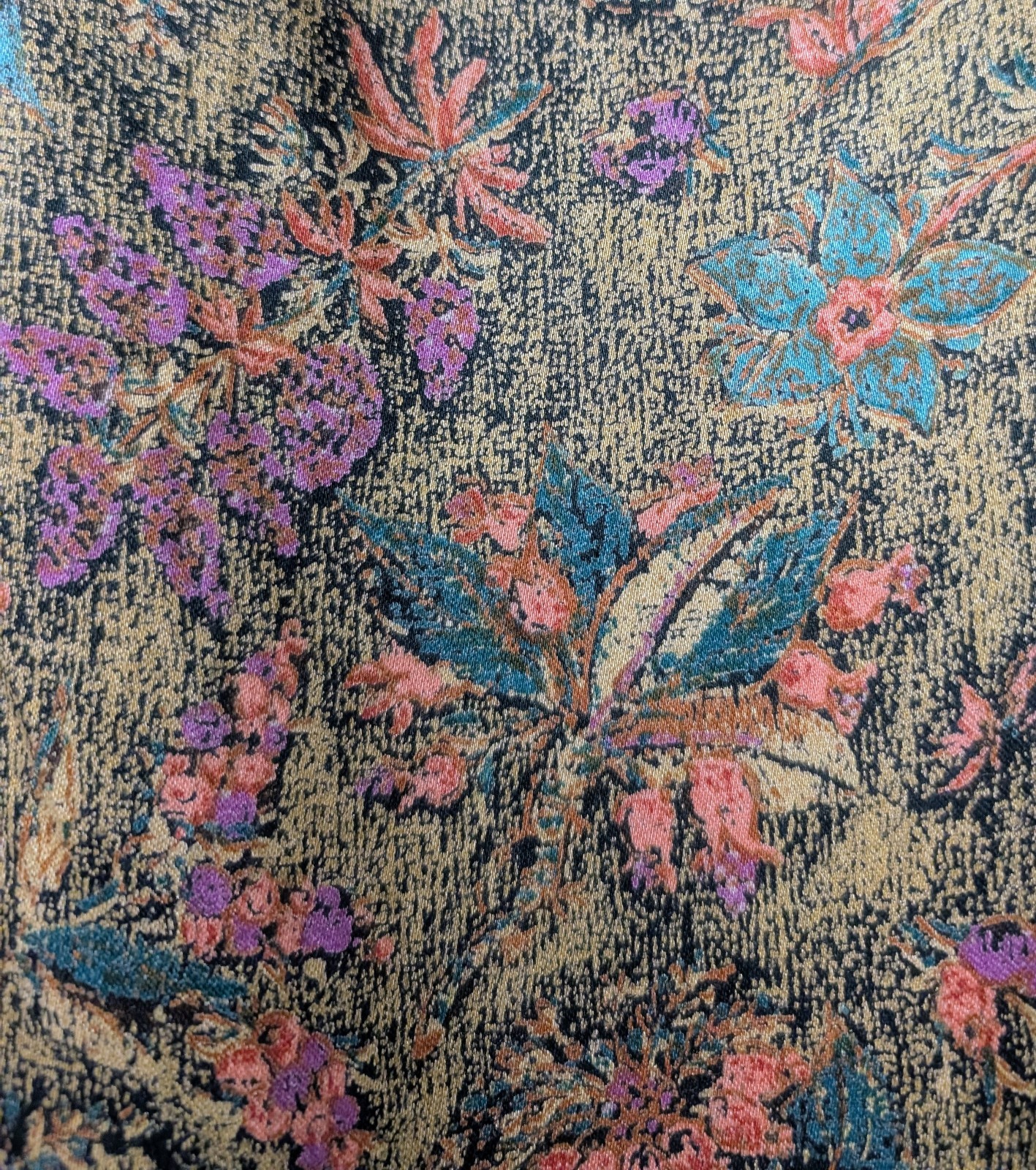 Vintage Platinum By Dorothy Schoelen Floral Trumpet Skirt S/M