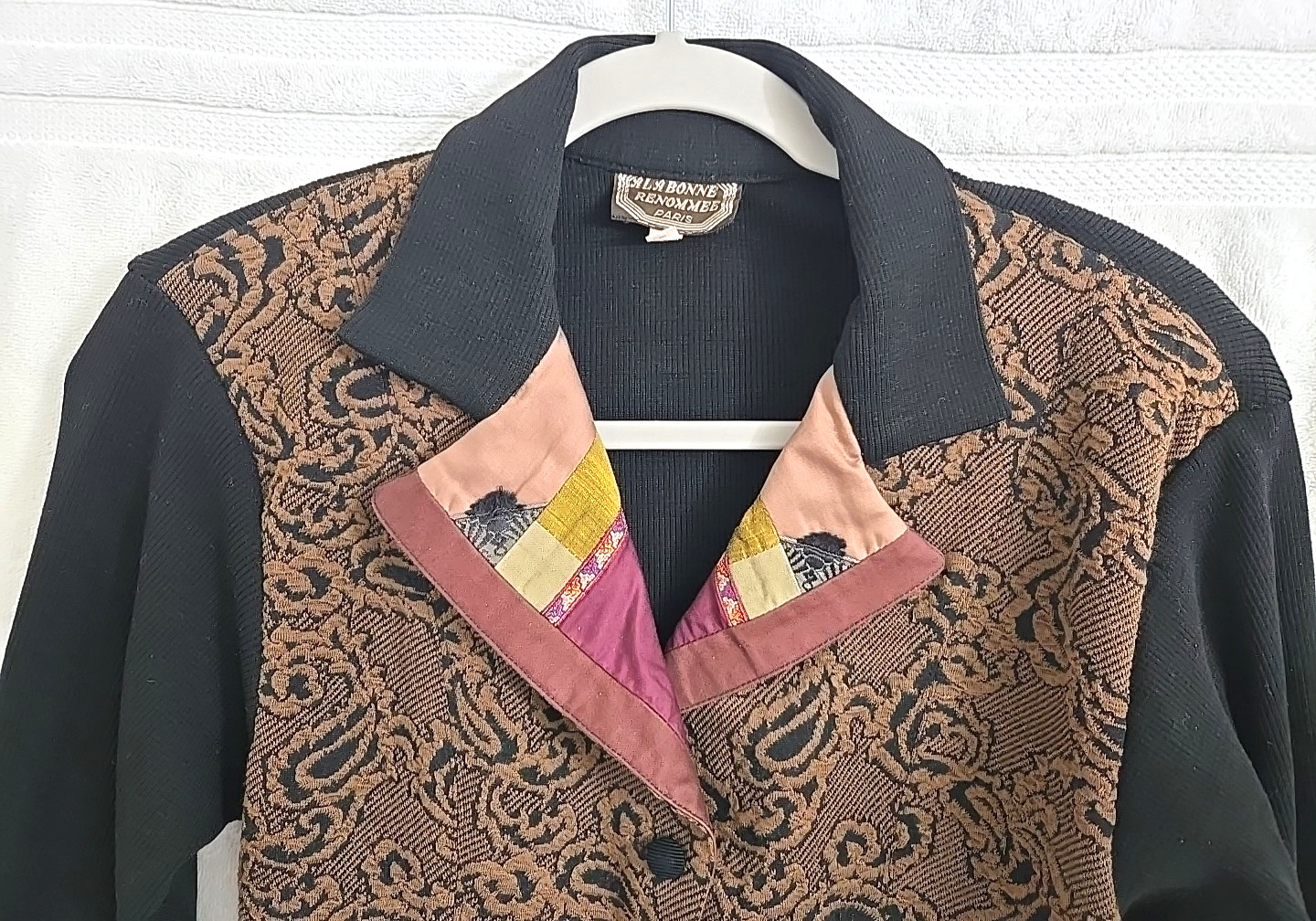 Womens Blazer / Vest with sleeves by LA BONNE RENOMMEE See measurments Vintage
