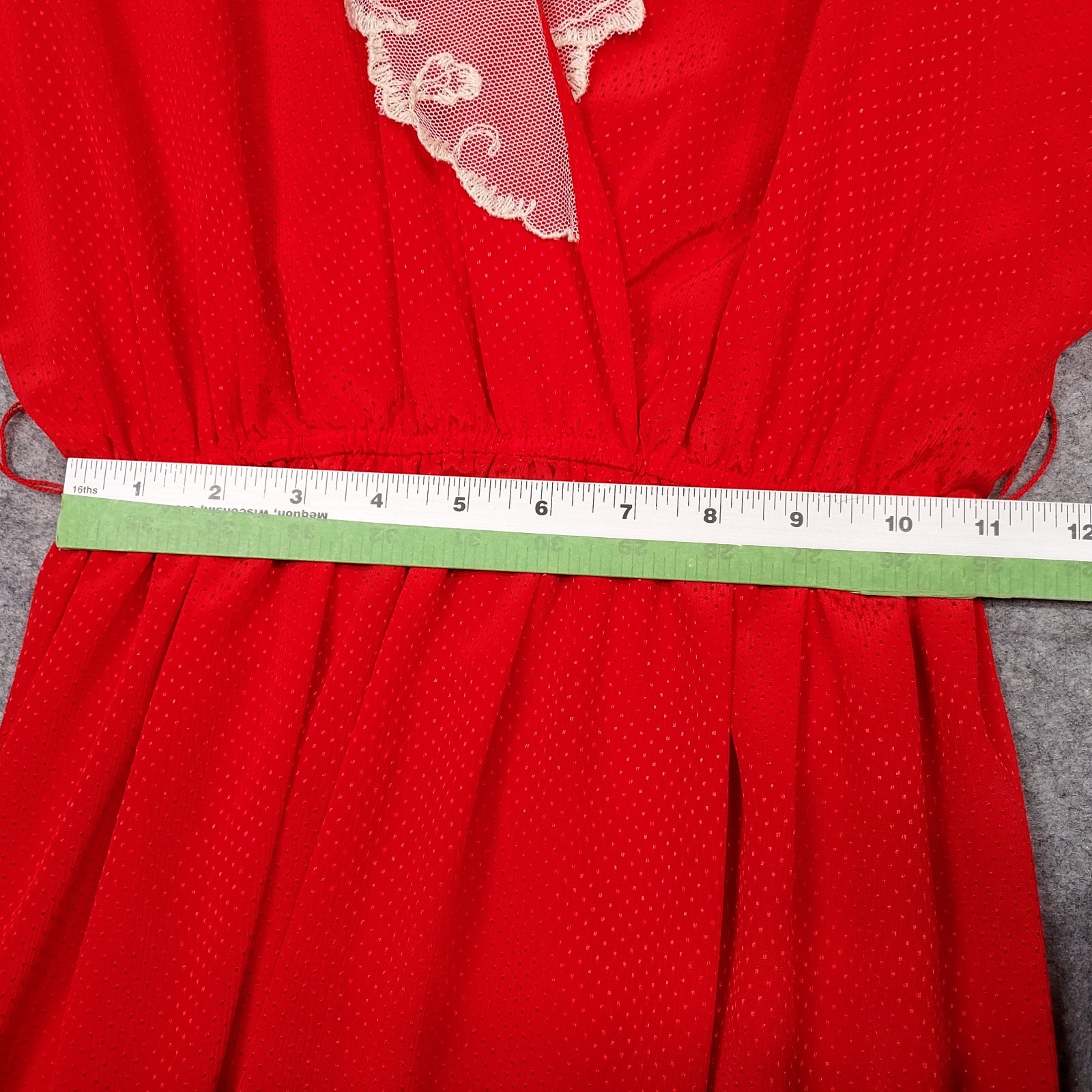 SOPHISTICATES by Jonathan Martin Vtg 80s Red Maxi Dress Women’s 12 Lace Collar