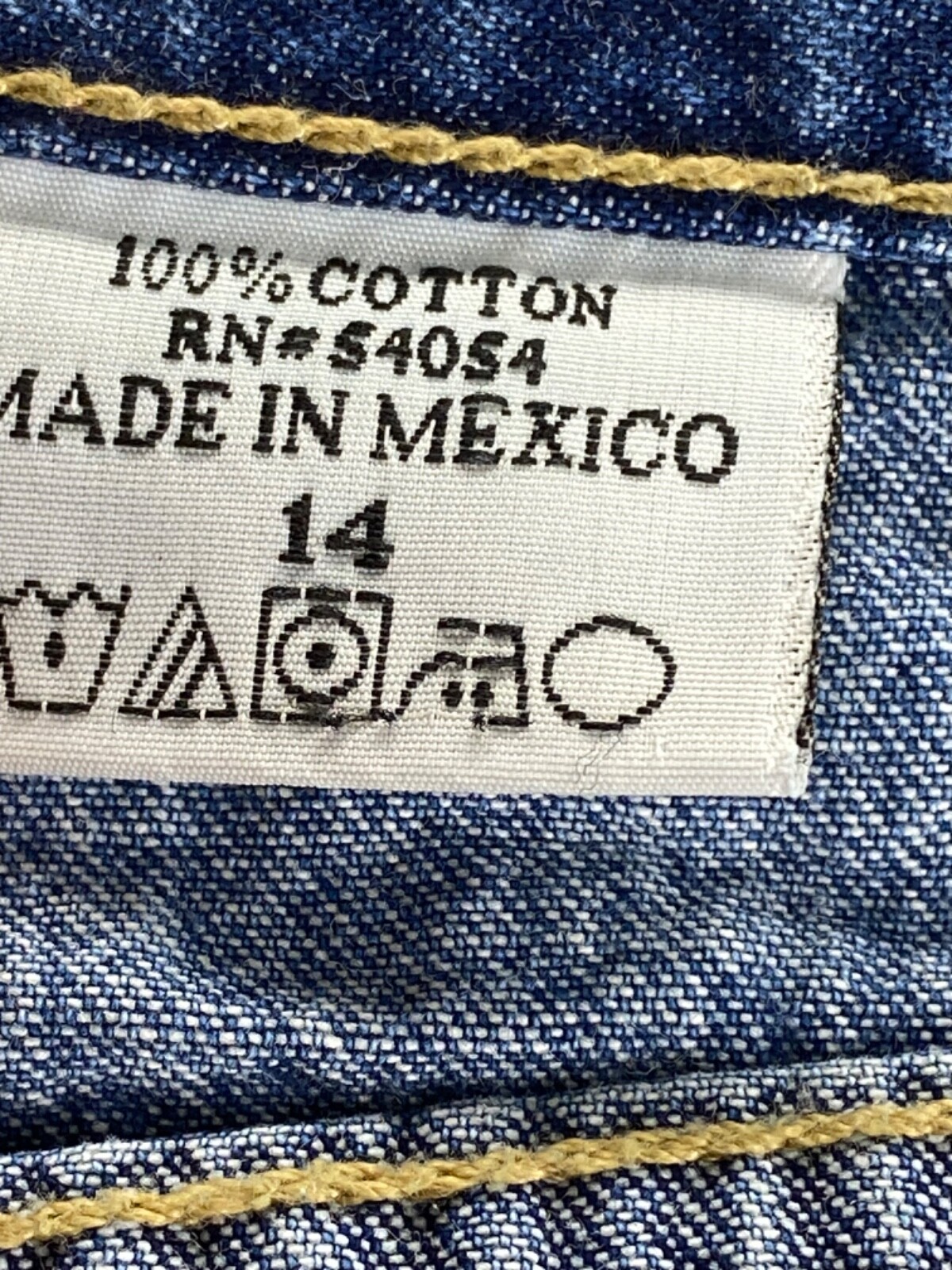 Vintage 90’s Bugle Boy Collection For Her Blue Jean Shorts Womens 14 100% Cotton