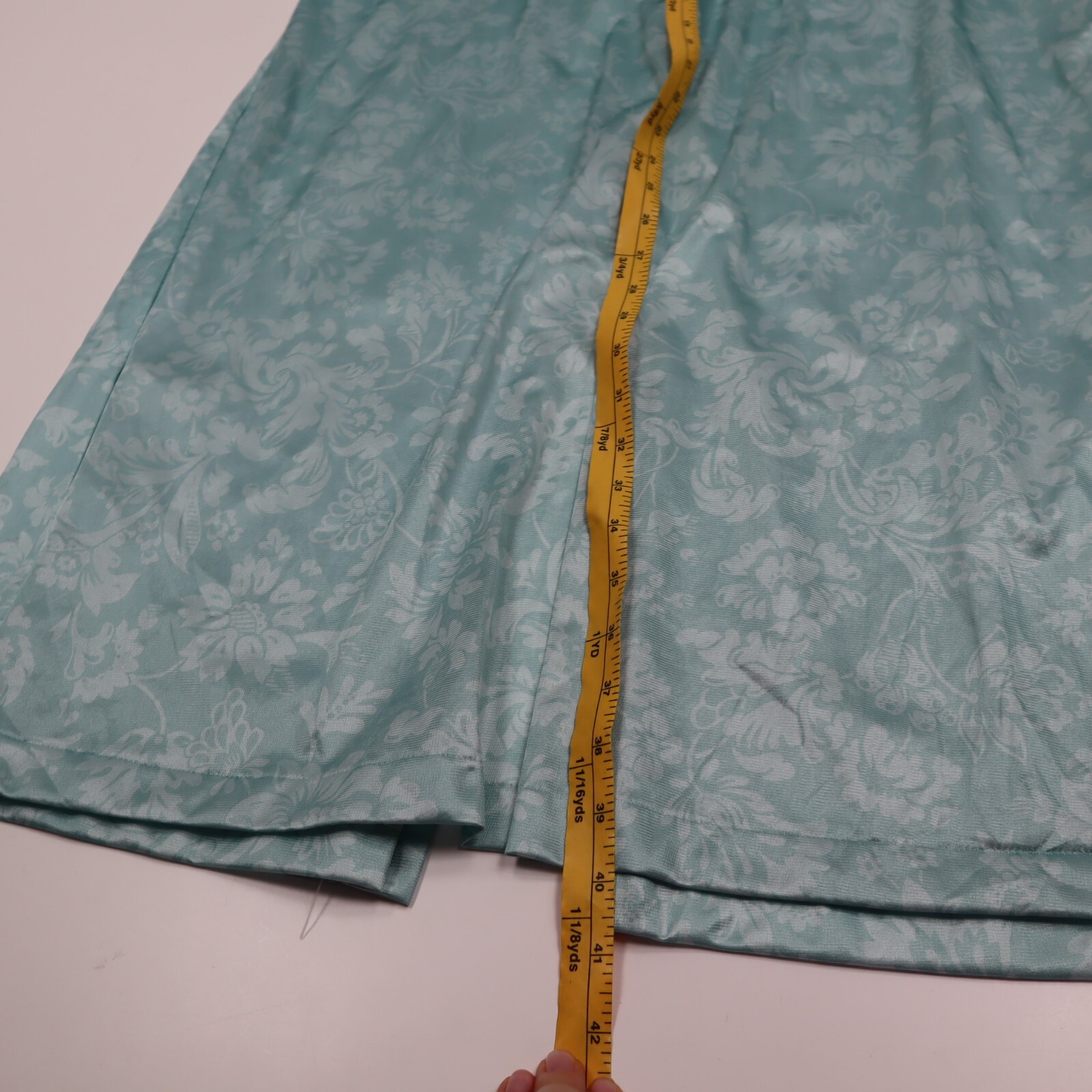 Vintage Vanity Fair Blu Nylon Button Front Robe House Coat Night Gown Medium USA