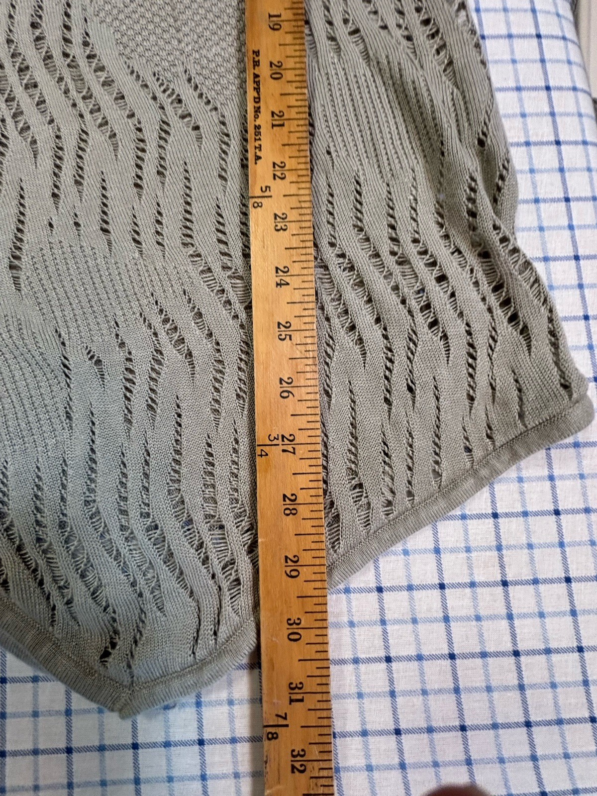 Knit Top Size Large Tan Open Knit Long Sleeve Boho Fairy Grunge Cato