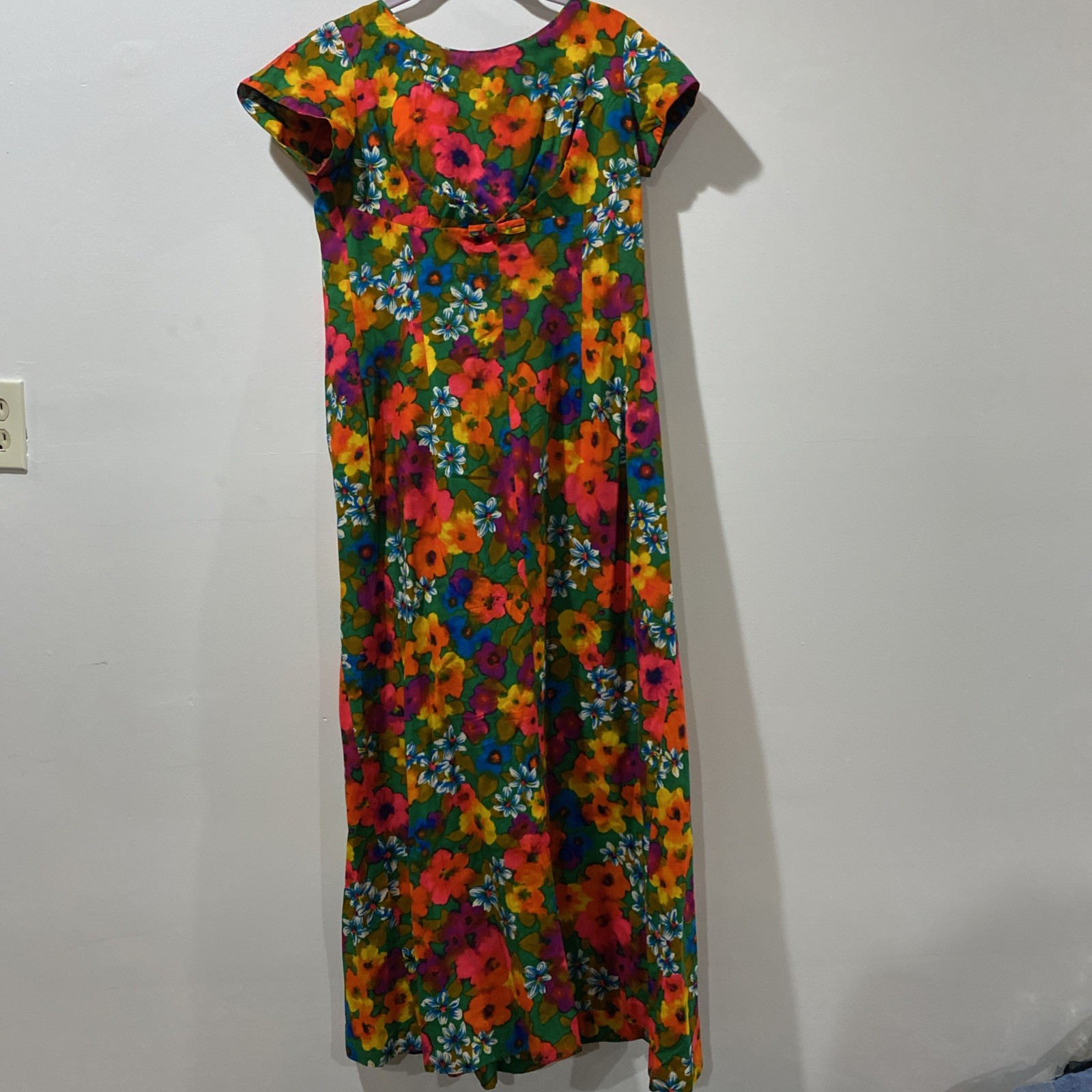 Sun Fashions of Hawaii Maxi Dress Vintage 60s/70s Women M-L