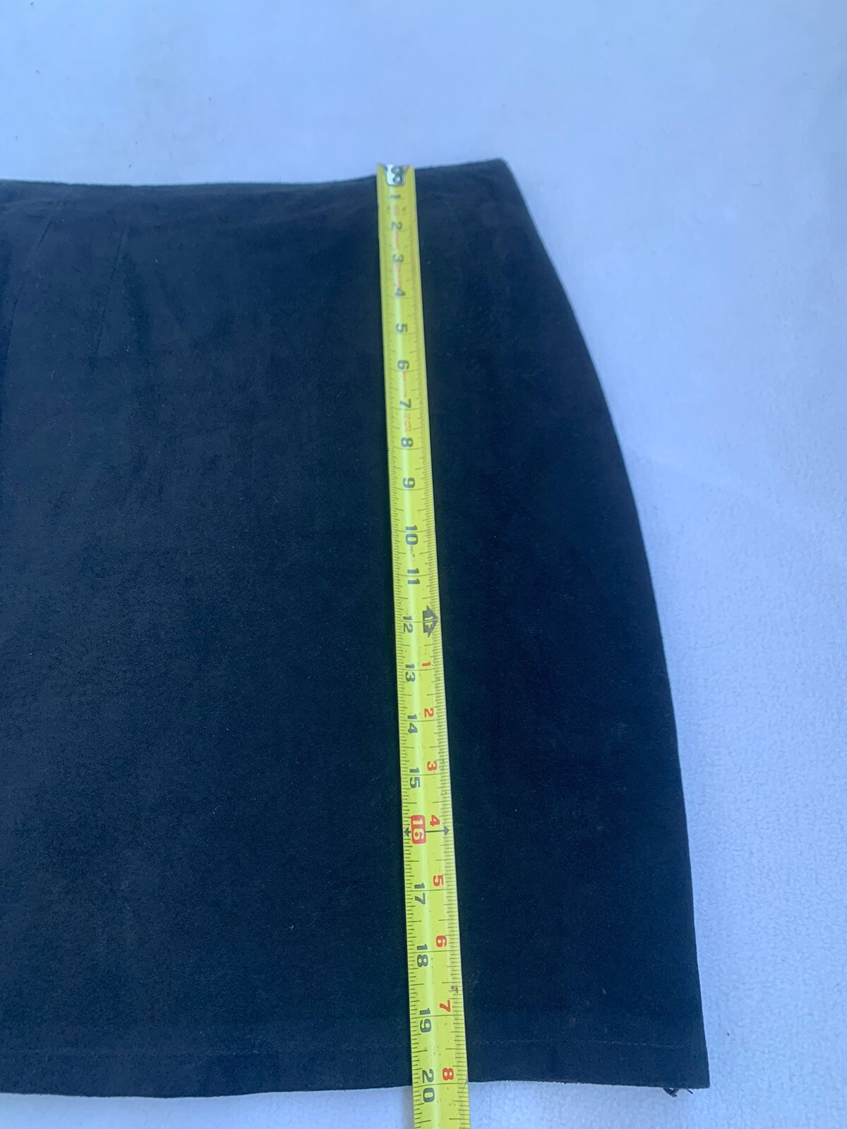 Brass Plum Skirt Nordstrom Black Suede Genuine Leather womans Sz 7