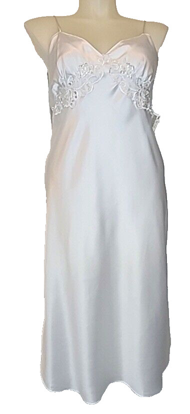 NWT VTG Intimo Amore Slip Dress Bridal White w/Sequin Chemise Y2K Women’s LARGE