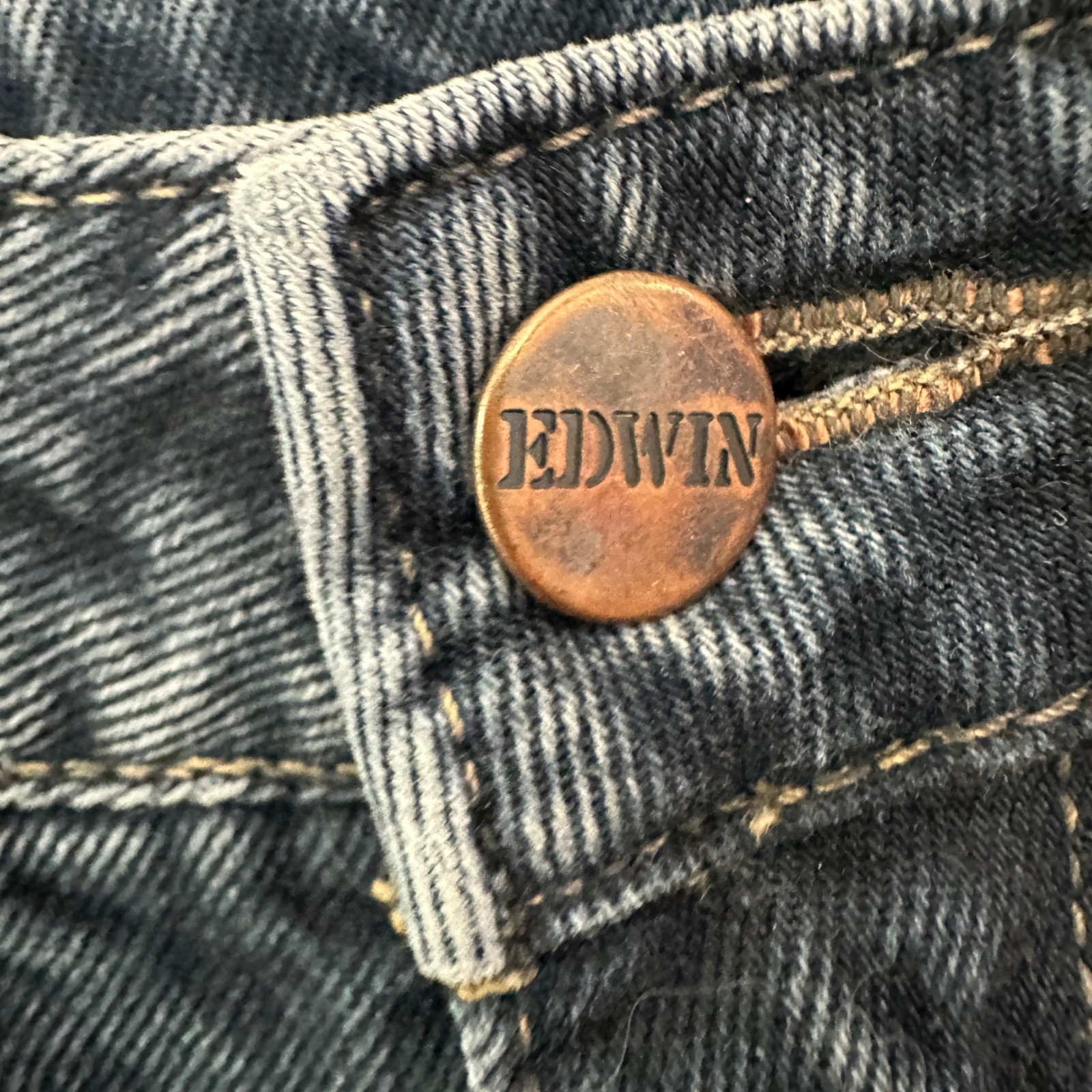 Vintage Edwin Tokyo Jeans LA Slim Made in Japan Dark Wash High Waist W29 L26